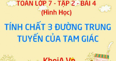 Đường trung tuyến là gì? Tính chất 3 đường trung tuyến của tam giác - Hình học lớp 7 tập 2 bài 4